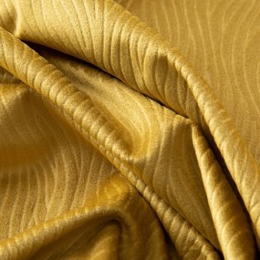 ZATEMŇOVACÍ ZÁVES NA KRÚŽKOCH LILI 140X250 CM MEDOVÁ