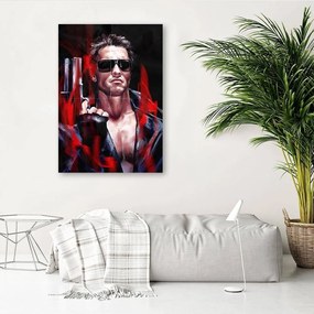Gario Obraz na plátne Terminátor, Arnold Schwarzenegger portrét - Dmitry Belov Rozmery: 40 x 60 cm