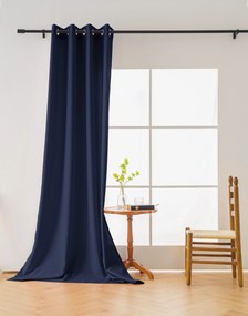 Záves OXFORD LIGHT 140x250 cm, tmavomodrý Zavesenie: Riasiaca páska
