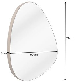 Dizajnové nástenné zrkadlo Daiwa 72 cm dub - II. Trieda