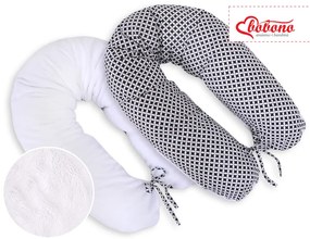 Bobono Relaxačný vankúš - obojstranný - rozeta čierna