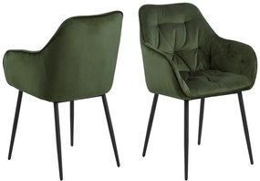 Dizajnová stolička Alarik, zelená