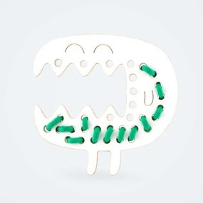 Montessori drevená prepletacia hračka - lykožrút