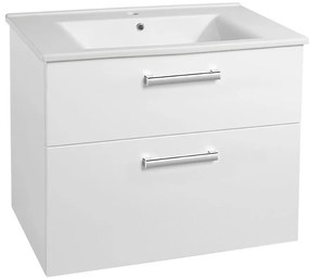 Aqualine Aqualine, VEGA umývadlová skrinka, 82x67,6x43,8 cm, 2xzásuvka, biela, VG083
