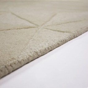 Béžový ručne tkaný vlnený koberec 120x170 cm Shard – Flair Rugs