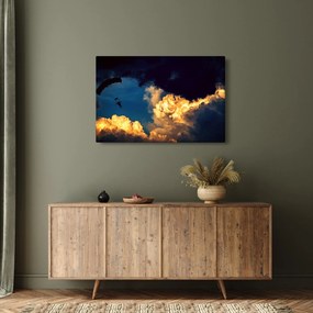 Obraz parašutistu v oblakoch (90x60 cm)