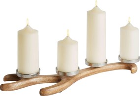 XXXLutz STOJAN NA SVIEČKU drevo, kov X-Mas - Sviečky & svietniky - 0086750380
