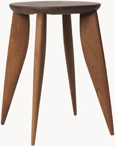 Okrúhly pomocný stolík z orechového dreva Feve