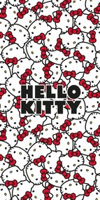 Jerry Fabrics Bavlnená froté osuška 70x140 cm - Hello Kitty
