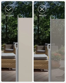 Bočná markíza Orrine 180x350 cm béžová