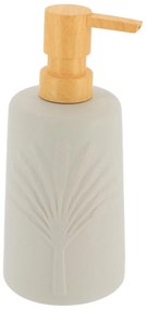 Dávkovač mydla Arizona, sivá/s drevenými prvkami, 430 ml