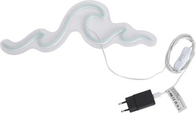 Neónové nástenné svietidlo modré vrátane LED - Wave