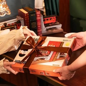 RoboTime - 3D skladačka Zarážka na knihy Historický parný vlak