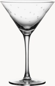 Ručne fúkané krištáľové poháre na martini Stars, 2 ks