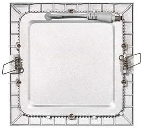 EMOS LED panel 170x170, strieborný, 12W, neutrálna biela