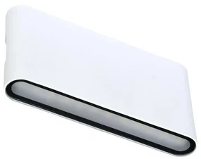 Ecolite ZFP12-BI - LED Vonkajšie nástenné svietidlo BRICK 2xLED/6W/230V IP65 biela EC0394