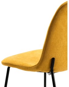 Žlté jedálenské stoličky v súprave 4 ks Renne – Marckeric