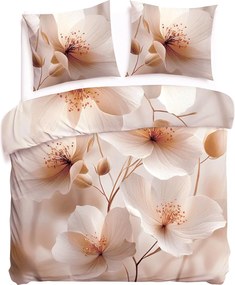 SATÉNOVÉ OBLIEČKY SATYNLOVE PREMIUM 180X200 CM, 2KS 70X80 CM KVETY