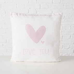 Štvorcový vankúš Lovelyn Variant: Biely