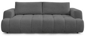 Tmavosivá rozkladacia/s úložným priestorom pohovka 251 cm Fuji – Bobochic Paris