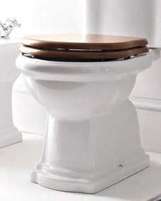 Kerasan Kerasan, RETRO WC sedátko Soft Close, orech/bronz, 108640