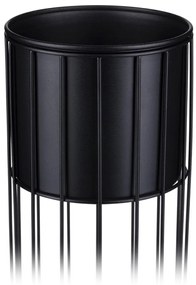 Květináč na stojanu LOFT III 42 cm černý