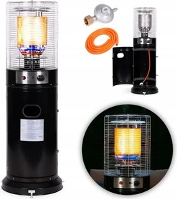 Vykurovací Parasol Plynový Terasový Ohrievač Sada 13kW Reduktor