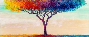 Obraz maľovaného stromu (120x50 cm)