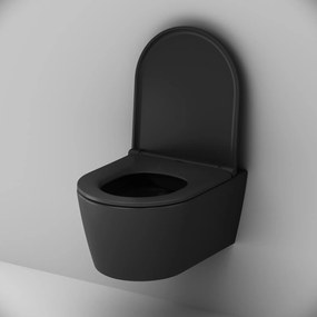 Závesné WC AM.PM Func CFA1700MBSC bezokrajové, so sedadlom Microlift, čierne