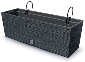 Plastový balkónový kvetináč DFC600W 58 cm - antracit