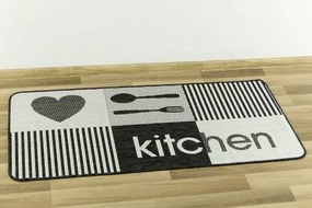 Protišmykový kuchynský koberec/ behúň Flex 19053/08 sivý