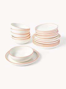 Porcelánová súprava riadu Facile, 6 osôb (18 dielov)