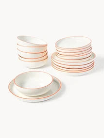 Porcelánová súprava riadu Facile, 6 osôb (18 dielov)