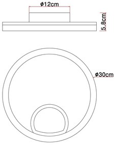 Globo 67298D - LED Stropné svietidlo BEATRIX LED/12W/230V