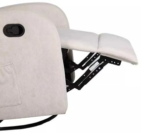 LuxuryForm DESIGN Televízne kreslo BRUNO otočné s polohovaním - béžové