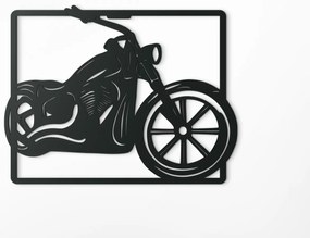 drevko Drevený obraz na stenu Chopper Rozmer obrazu: 32,5 x 42 cm, Farba dekorácie: Čierna