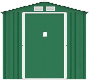 Záhradný domček plocha 213 x 127 cm (zelený)