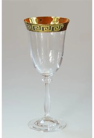 BOHEMIA ANGELA VERSO GOLD POHÁR NA VÍNO 350 ML SADA 6 KS
