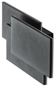 LED nástenné svietidlo Clover square čierne