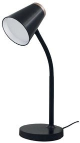 Stolná lampa Chico, 1x čierne/zlaté PVC tienidlo, b