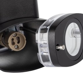 Kanlux 38885 - Vonkajšie nástenné svietidlo ZEVI 1xGU10/10W/230V IP54 antracit