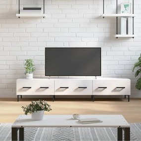 TV skrinka, lesklá biela 150x36x30 cm, kompozitné drevo 829158
