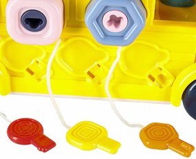 KIK Manipulačný autobus 6v1 – vzdelávacia stavebnica so skrutkami a skrutkovačmi, 3+