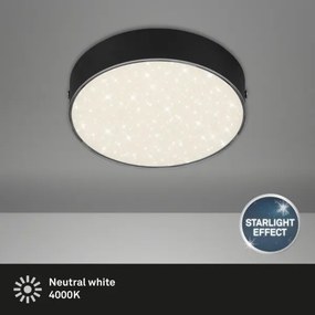 Briloner 7072-415 - LED Stropné svietidlo STAR SKY LED/11W/230V pr. 15 cm čierna