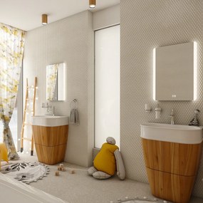 Nimco LED zrkadlo 500x700 s dvoma dotykovými senzormi - ZP 17001VX