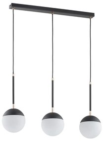 Luster na lanku VOLDA 3xE14/40W/230V čierna