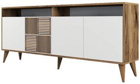 Dizajnová komoda Cadelaria 180 cm orech biely