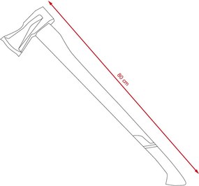Sekera na drevo AVENBERG ALASKA 2000 g - 800 mm