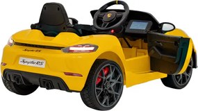 Elektrické autíčko Porsche Spyder RS 718 MP4 žlté