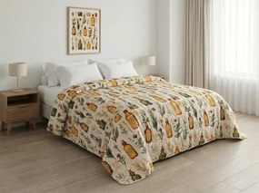 Prehoz na posteľ APOTHECARY, krémový Rozmer: 220 x 240 cm